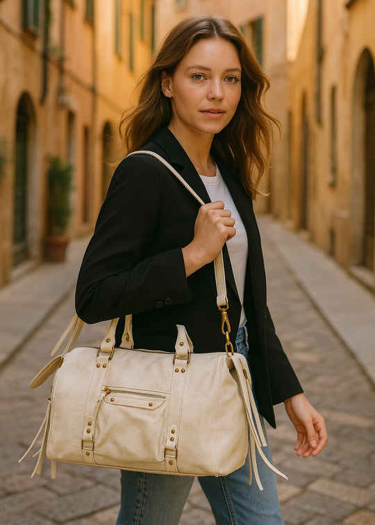 Τσάντα Jenna από δέρμα